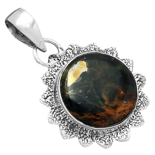 Natural Turkish Rainforest Chrysocolla Pendant P-1205 SDP156551