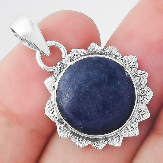 Natural Dumortierite Quartz Pendant P-1205 SDP156555