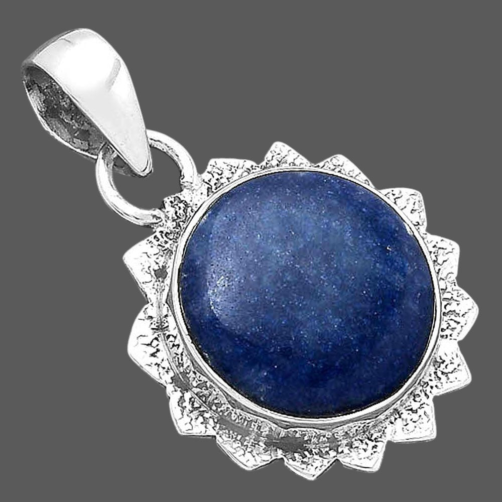 Natural Dumortierite Quartz Pendant P-1205 SDP156555