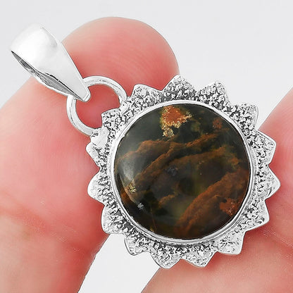 Natural Turkish Rainforest Chrysocolla Pendant P-1205 SDP156563
