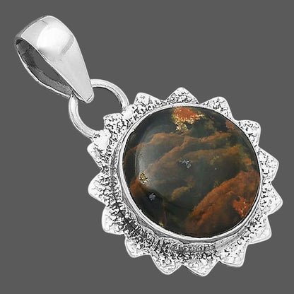 Natural Turkish Rainforest Chrysocolla Pendant P-1205 SDP156563