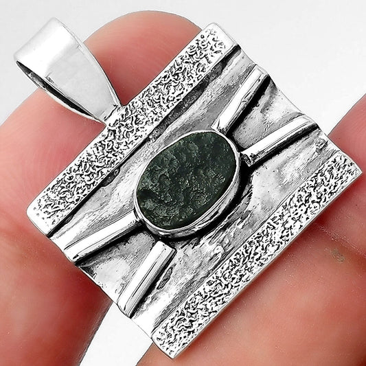 Natural Tektite Rough - Greek Pendant P-1658 SDP156595