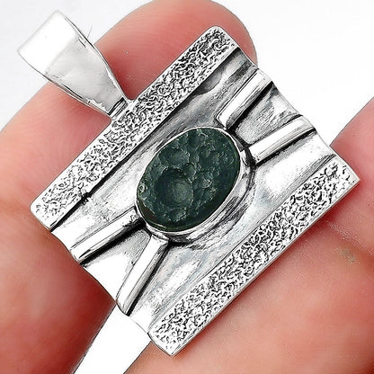 Natural Tektite Rough - Greek Pendant P-1658 SDP156596