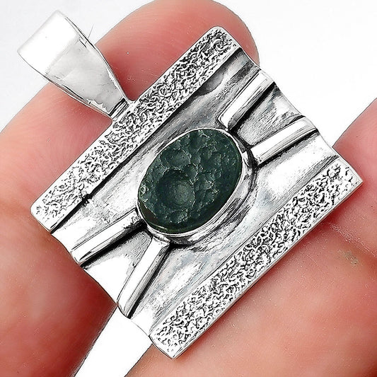 Natural Tektite Rough - Greek Pendant P-1658 SDP156596