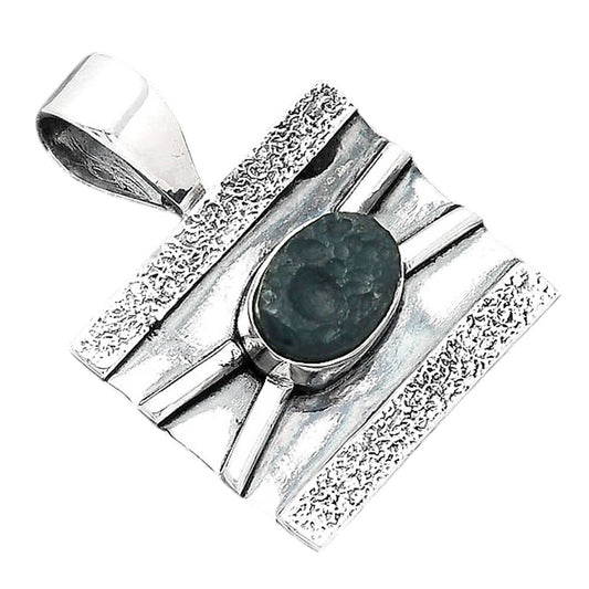 Natural Tektite Rough - Greek Pendant P-1658 SDP156596