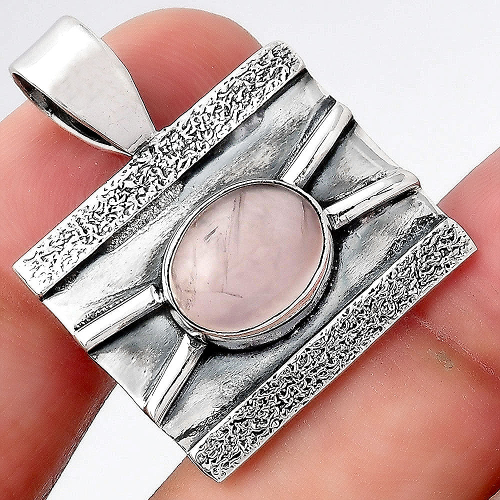 Natural Rose Quartz - Madagascar Pendant P-1658 SDP156610