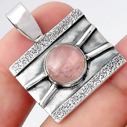 Natural Rose Quartz - Madagascar Pendant P-1658 SDP156612