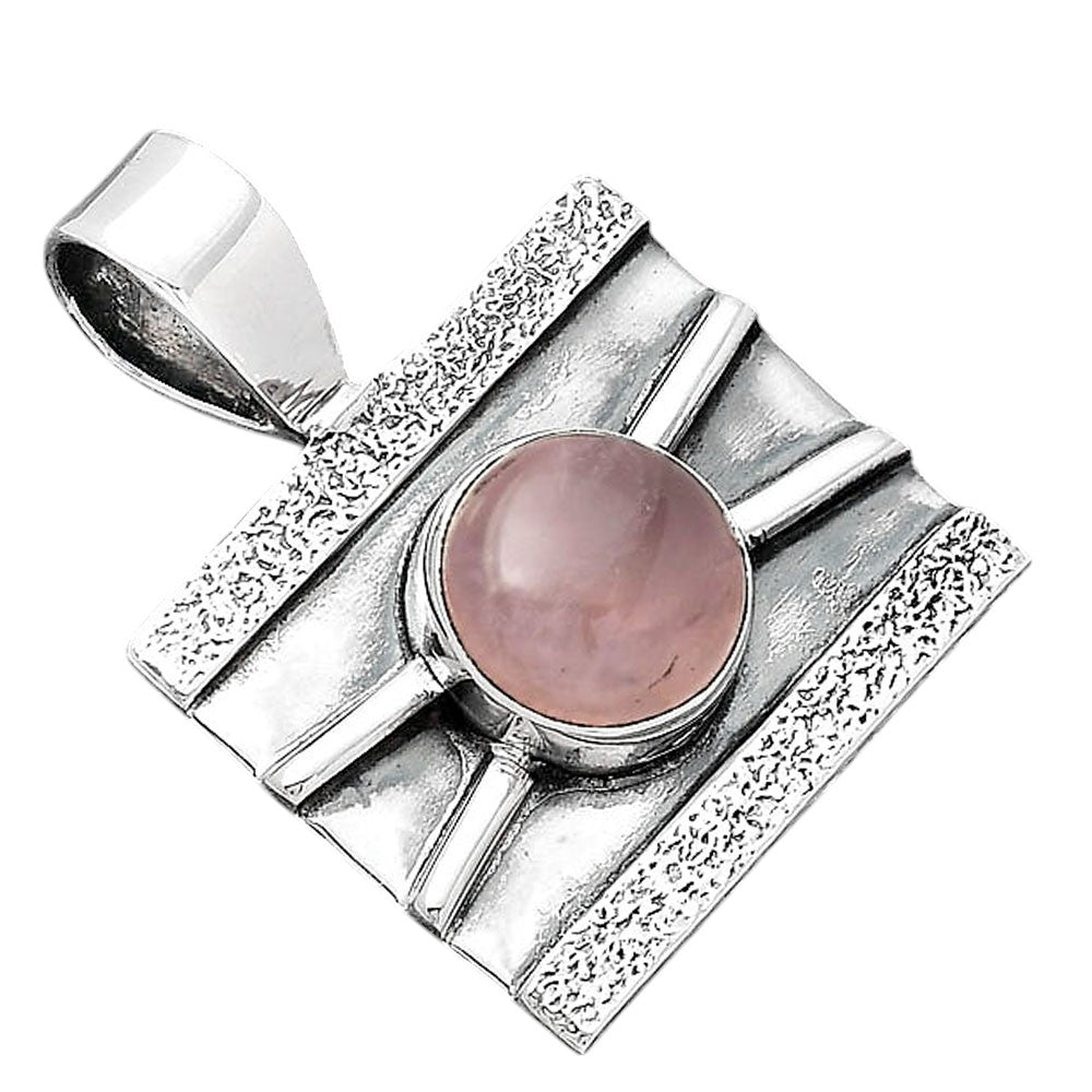 Natural Rose Quartz - Madagascar Pendant P-1658 SDP156612