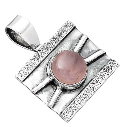 Natural Rose Quartz - Madagascar Pendant P-1658 SDP156612