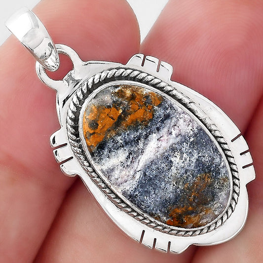 Natural Indian Blanket Jasper Pendant P-1463 SDP156618