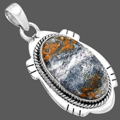 Natural Indian Blanket Jasper Pendant P-1463 SDP156618