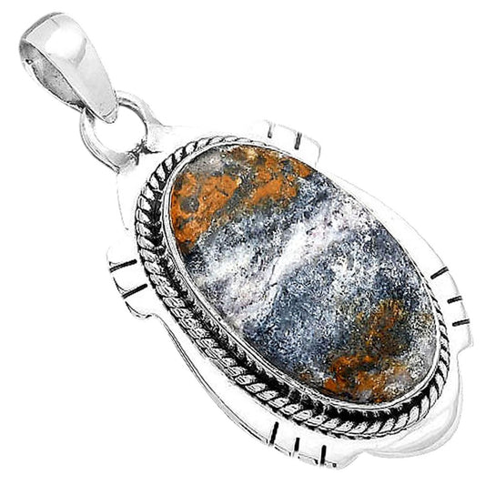 Natural Indian Blanket Jasper Pendant P-1463 SDP156618