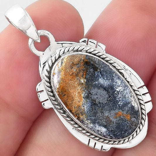 Natural Indian Blanket Jasper Pendant P-1463 SDP156634