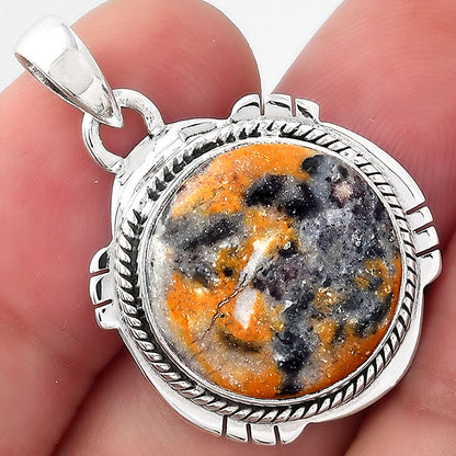 Natural Indian Blanket Jasper Pendant P-1463 SDP156635