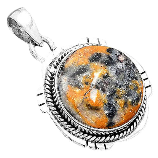 Natural Indian Blanket Jasper Pendant P-1463 SDP156635