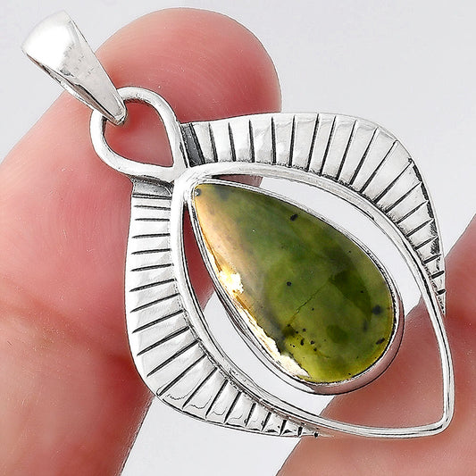 Natural Chrome Chalcedony Pendant P-1402 SDP156651