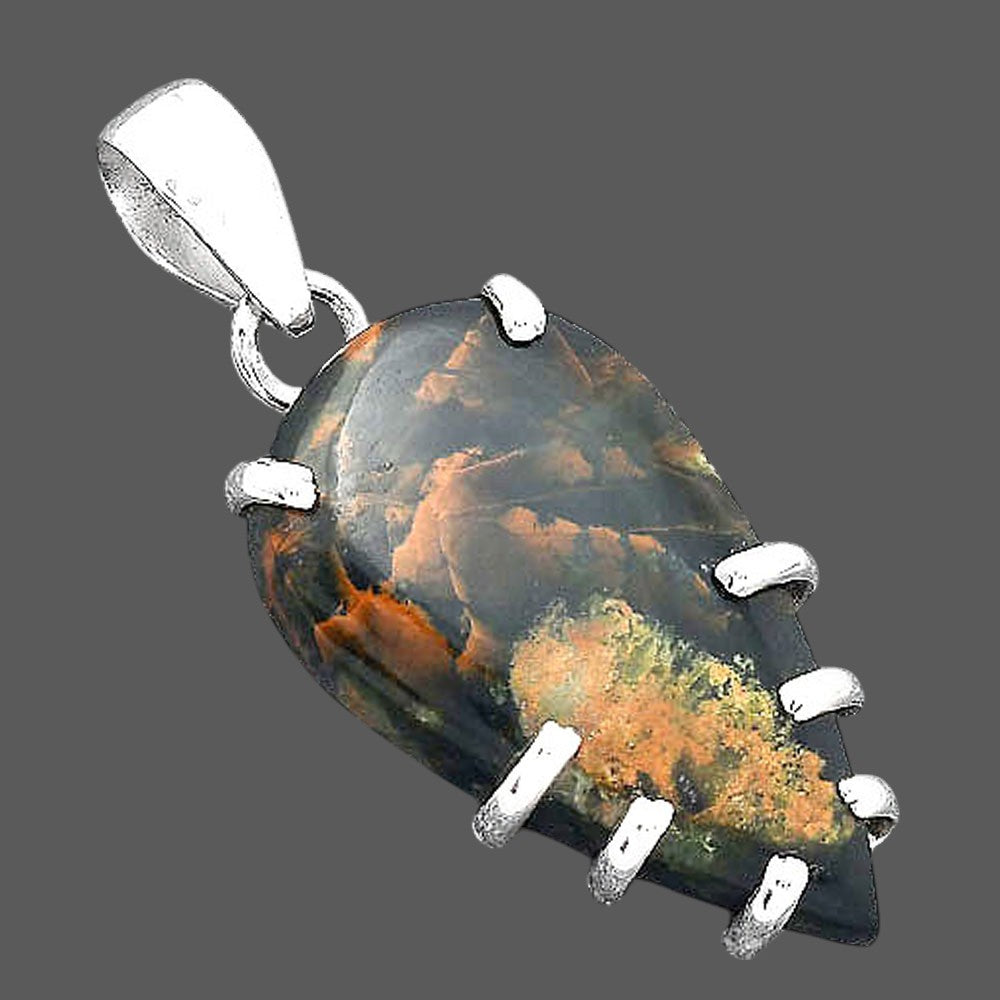 Natural Turkish Rainforest Chrysocolla Pendant P-1372 SDP156656