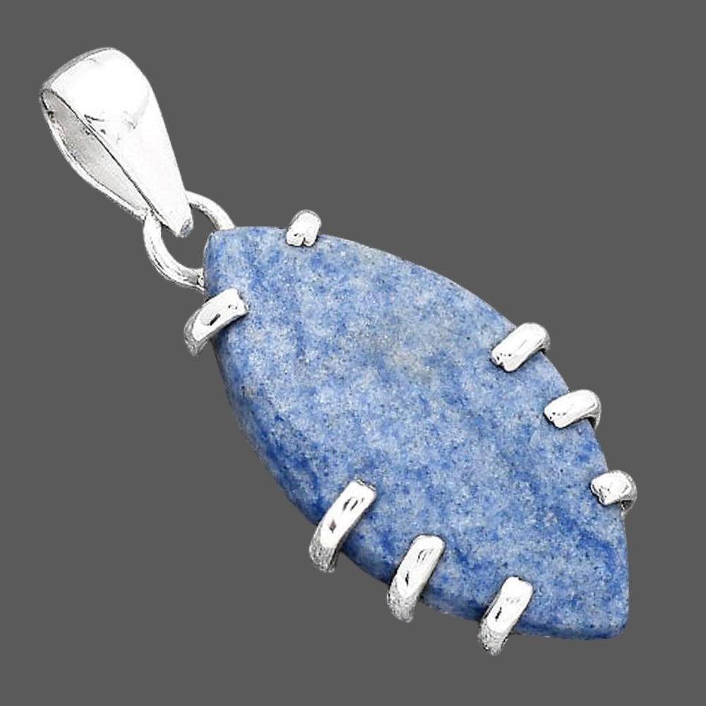 Natural Dumortierite Quartz Pendant P-1372 SDP156661