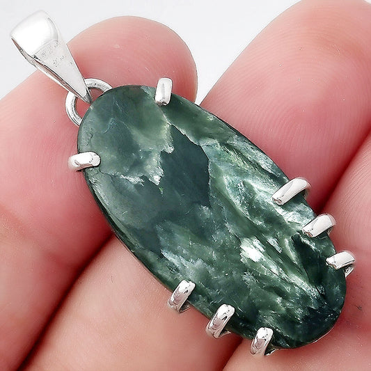 Natural Russian Seraphinite Pendant P-1372 SDP156663