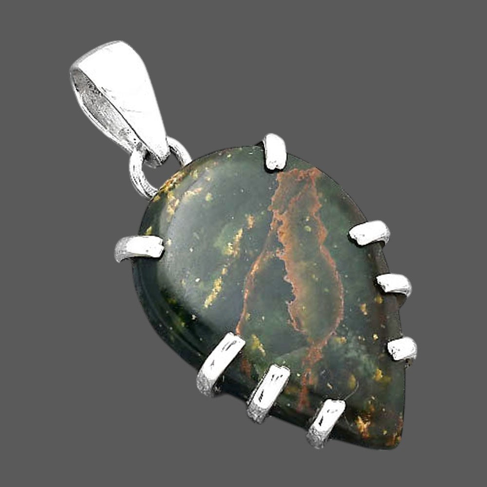Natural Turkish Rainforest Chrysocolla Pendant P-1372 SDP156667
