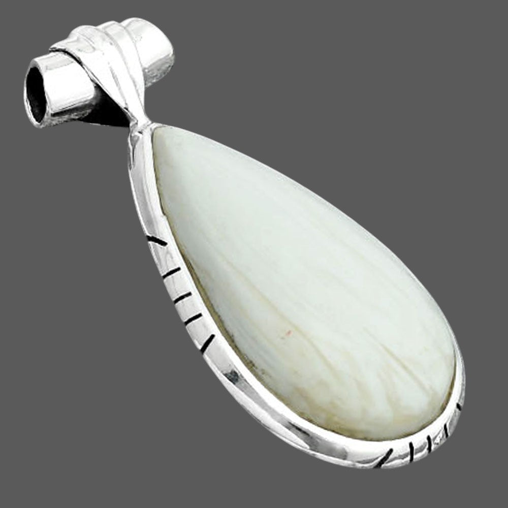 Natural White Scolecite Pendant P-1667 SDP156678