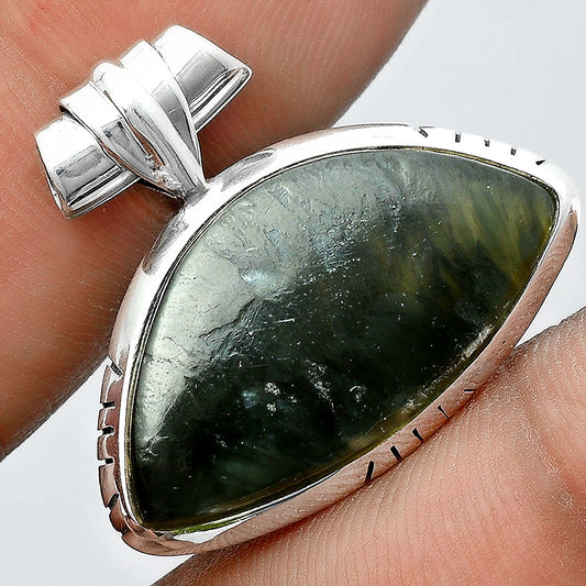 Natural Russian Seraphinite Pendant P-1667 SDP156680