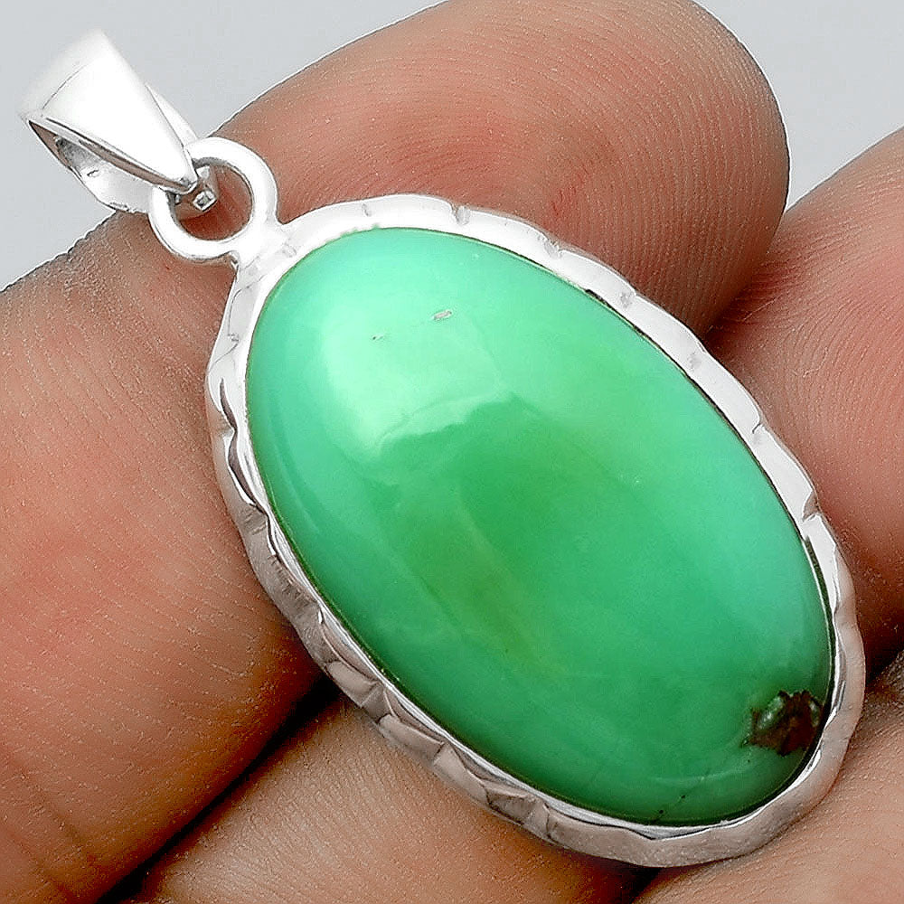 Natural Boulder Chrysoprase Australia Pendant P-1110 SDP156683