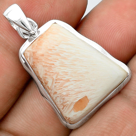 Natural Orange Scolecite - India Pendant P-1110 SDP156693