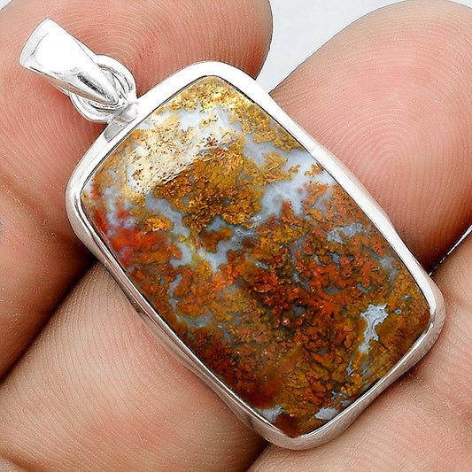 Natural Red Moss Agate Pendant P-1110 SDP156694