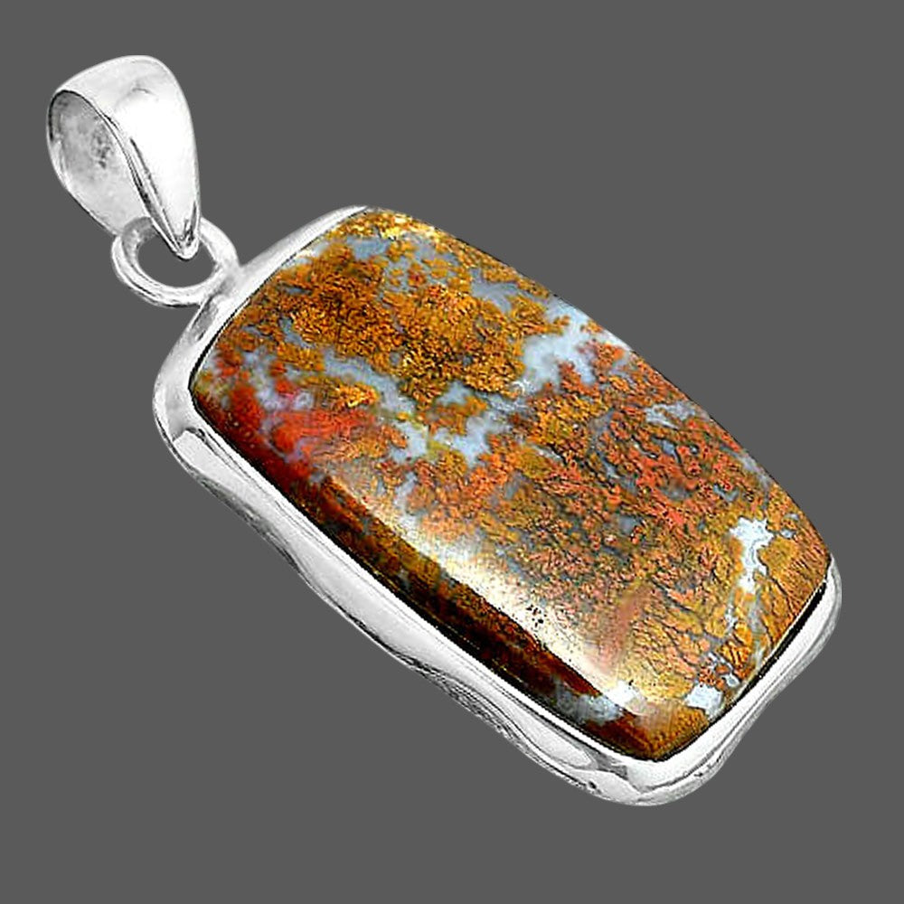 Natural Red Moss Agate Pendant P-1110 SDP156694