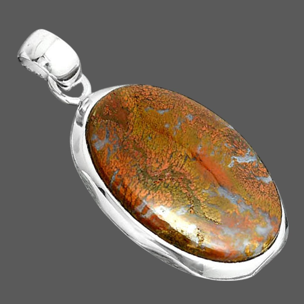 Natural Red Moss Agate Pendant P-1110 SDP156695