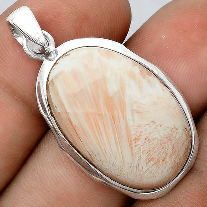 Natural Orange Scolecite - India Pendant P-1110 SDP156698