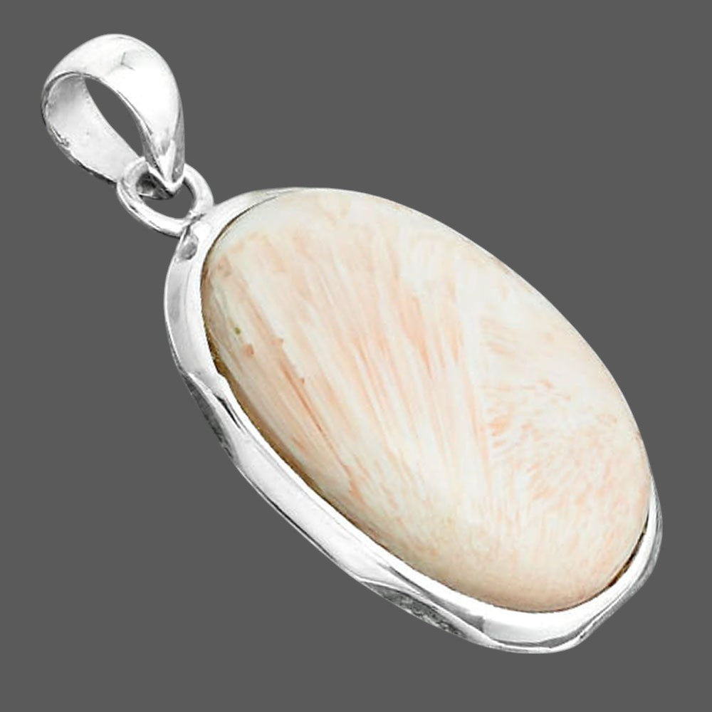 Natural Orange Scolecite - India Pendant P-1110 SDP156698