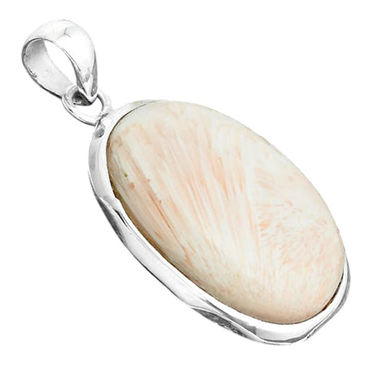 Natural Orange Scolecite - India Pendant P-1110 SDP156698