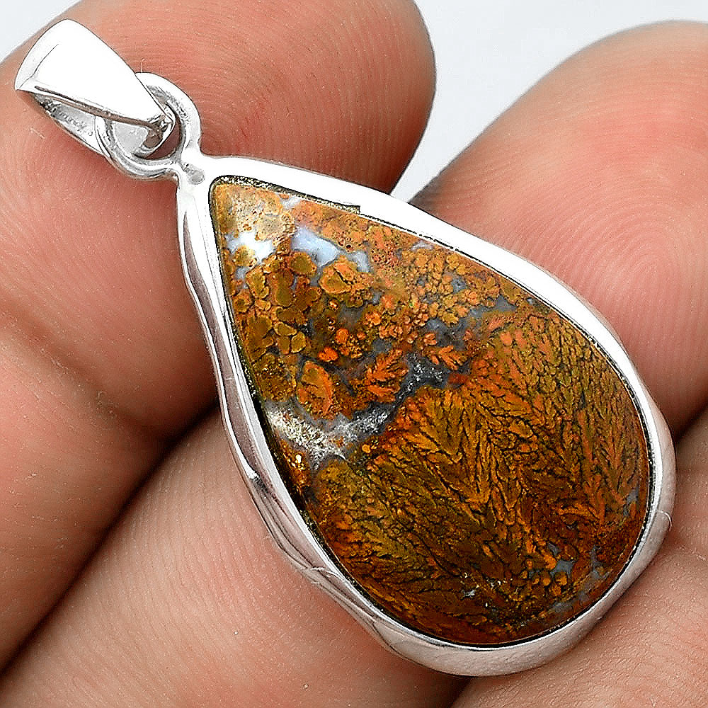 Natural Red Moss Agate Pendant P-1110 SDP156699