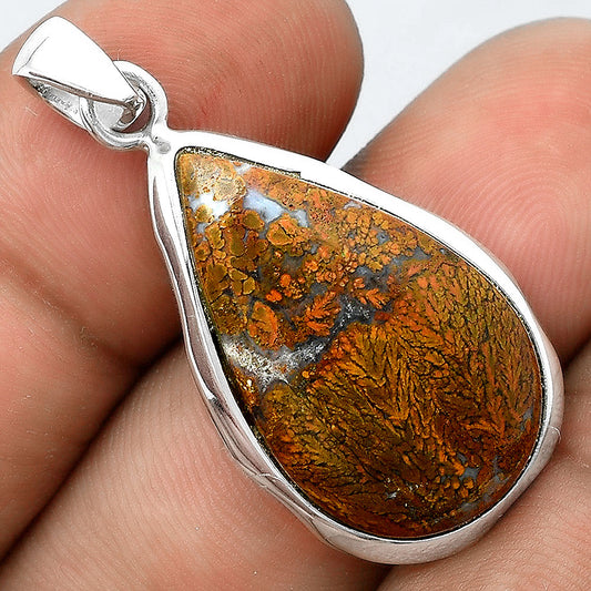 Natural Red Moss Agate Pendant P-1110 SDP156699