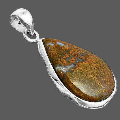 Natural Red Moss Agate Pendant P-1110 SDP156699