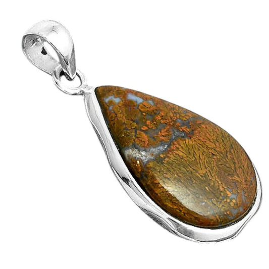 Natural Red Moss Agate Pendant P-1110 SDP156699