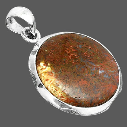 Natural Red Moss Agate Pendant P-1110 SDP156700