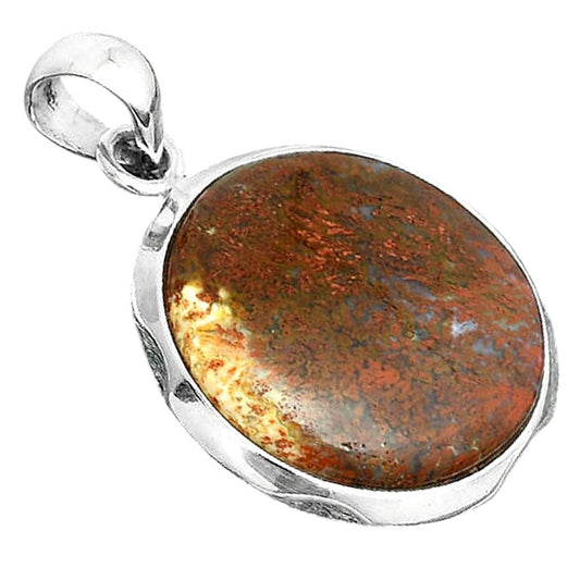 Natural Red Moss Agate Pendant P-1110 SDP156700