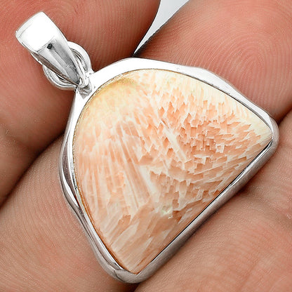 Natural Orange Scolecite - India Pendant P-1110 SDP156704