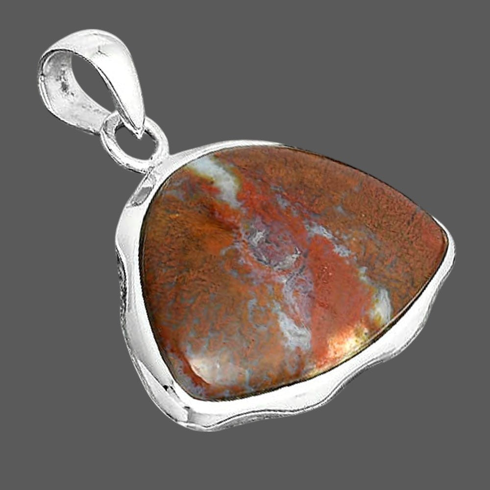 Natural Red Moss Agate Pendant P-1110 SDP156705