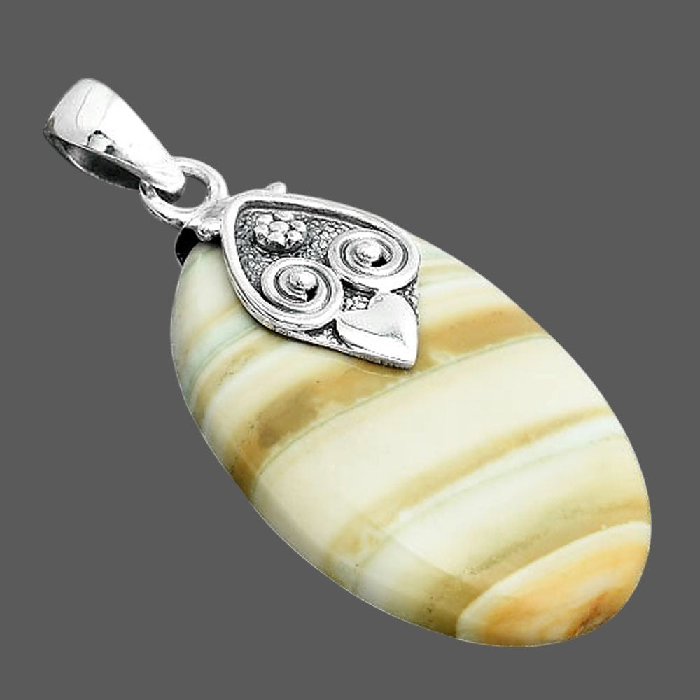 Natural Saturn Chalcedony Pendant P-1388 SDP156710