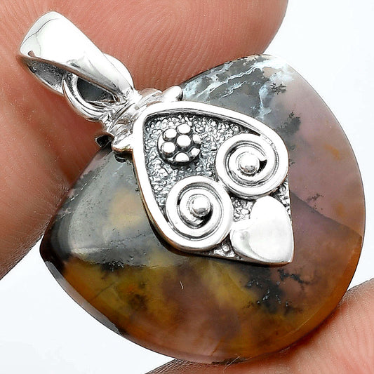 Natural Amethyst Sage Agate - Nevada Pendant P-1388 SDP156714