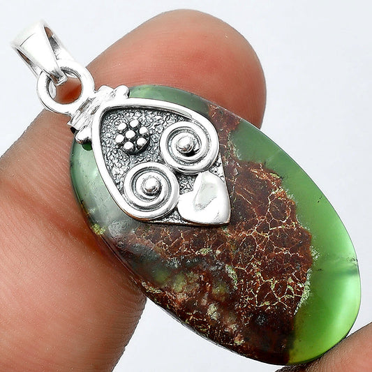 Natural Boulder Chrysoprase Australia Pendant P-1388 SDP156717