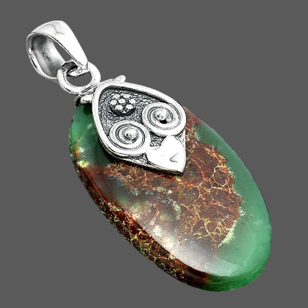 Natural Boulder Chrysoprase Australia Pendant P-1388 SDP156717