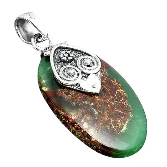 Natural Boulder Chrysoprase Australia Pendant P-1388 SDP156717