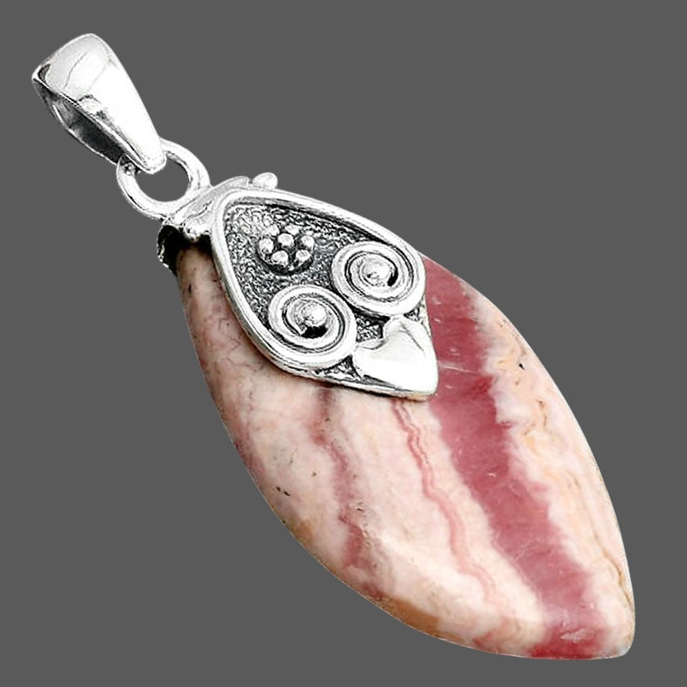 Natural Rhodochrosite Argentina Pendant P-1388 SDP156722