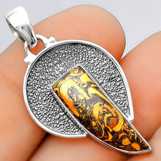 Natural Coquina Fossil Jasper - India Pendant P-1401 SDP156728