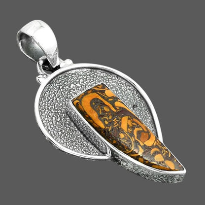 Natural Coquina Fossil Jasper - India Pendant P-1401 SDP156728